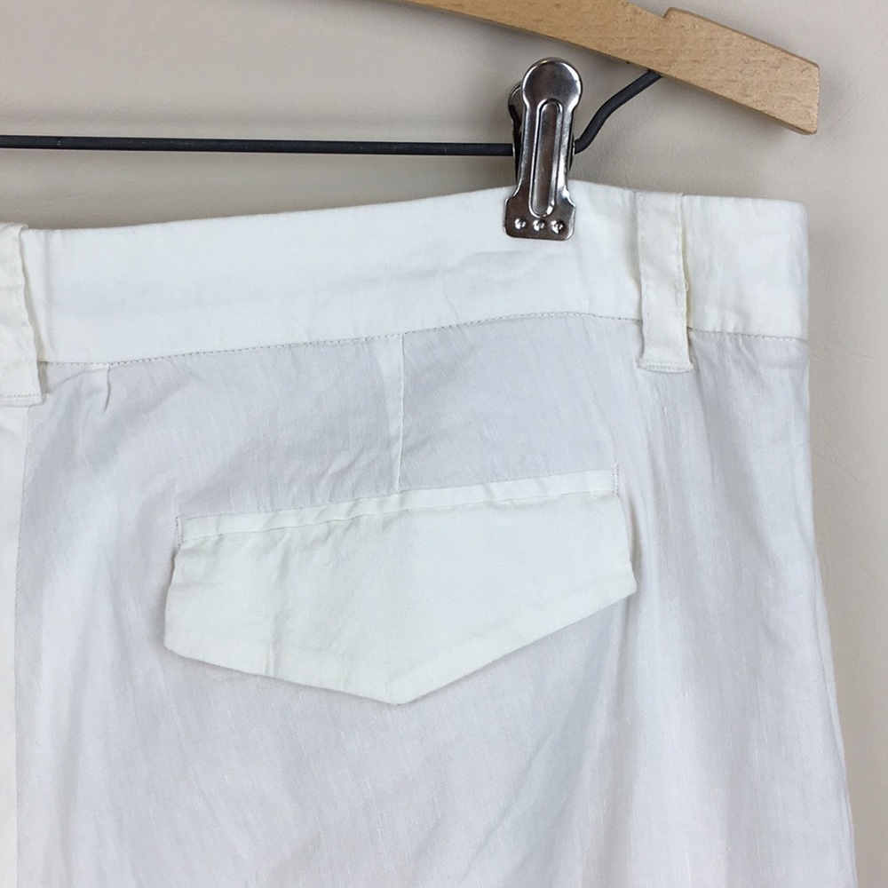 JOIE Off White Linen Blend Pants - Picture 4 of 8